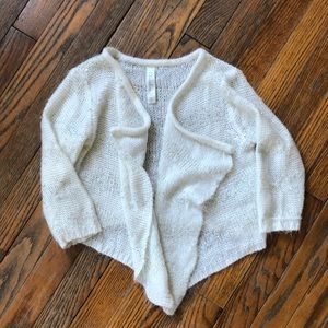 Girls Cherokee Cardigan Off-White Size 7/8